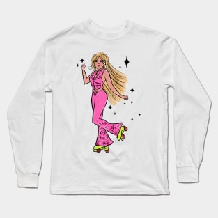 Barbie on roller skates Long Sleeve T-Shirt